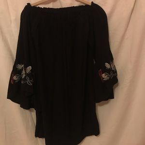 Dress-off the shoulder